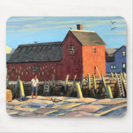 Landschaftliches Motiv #1 Rockport Fishing Shack Mousepad