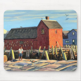 Landschaftliches Motiv #1 Rockport Fishing Shack Mousepad