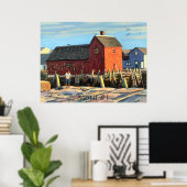 Landschaftliches Motiv #1 Rockport Fishing Shack Poster (Heimbüro)