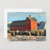 Landschaftliches Motiv #1 Rockport Fishing Shack Postkarte (Vorne/Hinten)