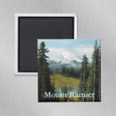 Landschaftliches Mount Rainier Landscape Foto Magnet