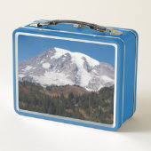 Landschaftliches Mount Rainier Landscape Foto Metall Brotdose (Rückseite)