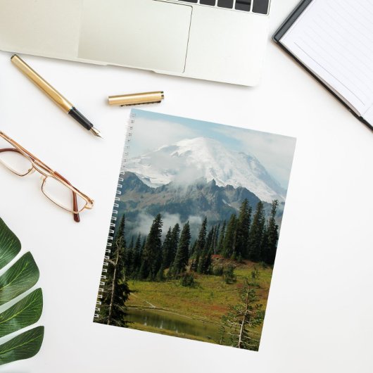 Landschaftliches Mount Rainier Landscape Foto Note Notizblock