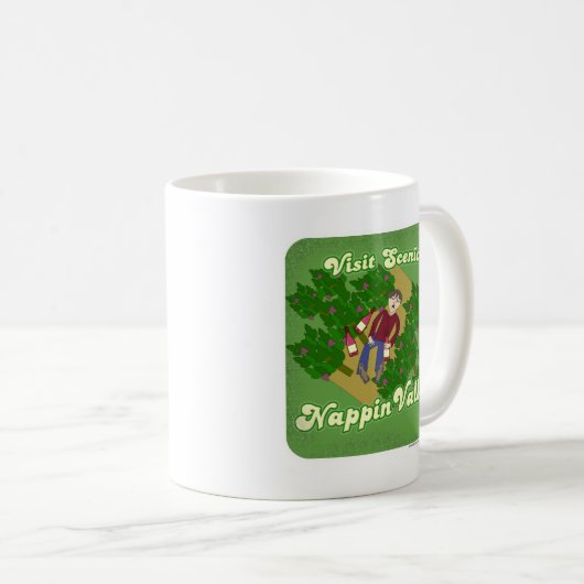 Landschaftliches Nappin Valley Funny Wine Design Kaffeetasse (VorderseiteRechts)