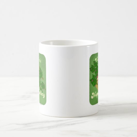 Landschaftliches Nappin Valley Funny Wine Design Kaffeetasse (Mittel)