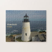 Landschaftliches Pemaquid Point Leuchtturm Jigsaw Puzzle (Horizontal)