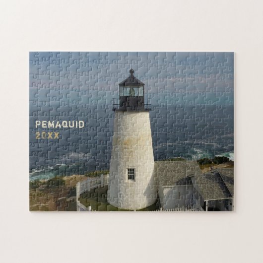 Landschaftliches Pemaquid Point Leuchtturm Jigsaw Puzzle (Horizontal)