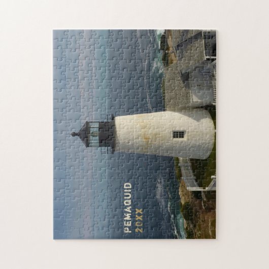 Landschaftliches Pemaquid Point Leuchtturm Jigsaw Puzzle (Vertikal)