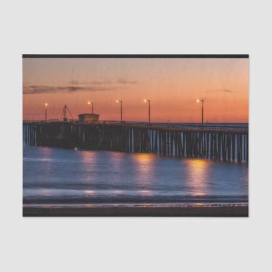 Landschaftliches Pismo Beach Sunset Tissue Paper Seidenpapier (Vorderseite)