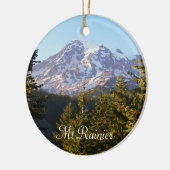 Landschaftliches Rainier-Foto Keramik Ornament (Links)