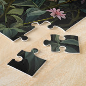 Landschaftliches Rätsel mit Bäumen und Blume Puzzle (Seite)