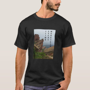 Landschaftliches "Rote Felsen" Bergsteigen, T-Shirt
