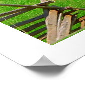 Landschaftliches Roter Stall Poster (Ecke)