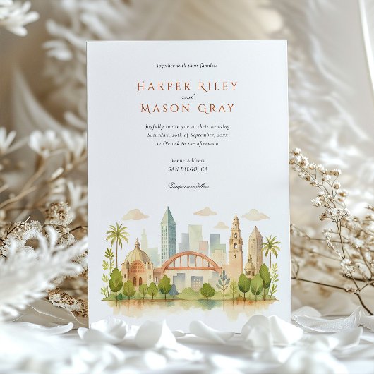 Landschaftliches San Diego Einladung