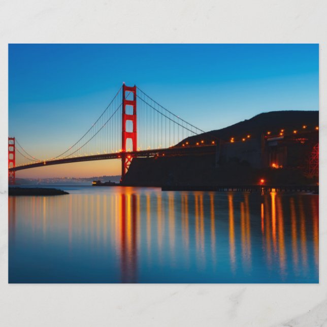 Landschaftliches Scrapbook Paper der San Francisco (Vorderseite)