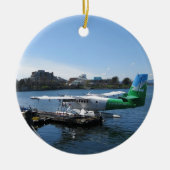 Landschaftliches Seeflugzeug in Victoria Keramikornament (Vorne)