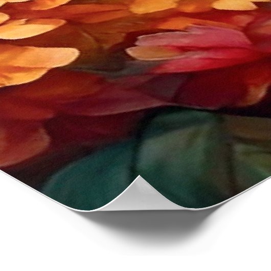 Landschaftliches Sunset Modern Art Poster (Ecke)