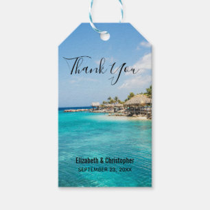 Landschaftliches Tropical Beach Island Foto Vielen Geschenkanhänger