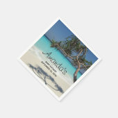 Landschaftliches Tropical Beach Ocean Paradise Bab Serviette (Ecke)