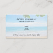 Landschaftliches Tropical Beach Sun Sand und Surfe Visitenkarte (Rückseite)