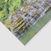 Landschaftliches Twin Falls Rock Island Tissue Pap Seidenpapier (Ausschnitt)