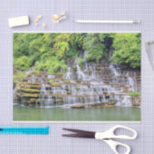 Landschaftliches Twin Falls Rock Island Tissue Pap Seidenpapier (Handwerk)