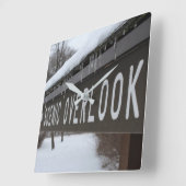 Landschaftliches Übersichtszeichen Quadratische Wanduhr (Winkel)