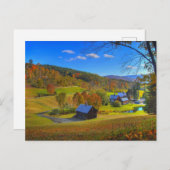 Landschaftliches Vermont, wunderschönes Foto, Postkarte (Vorne/Hinten)