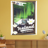 Landschaftliches Vintages Reiseplakat Leinwanddruck (Insitu (Wohnzimmer))
