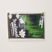 Landschaftliches Vintages Reiseplakat Puzzle (Horizontal)