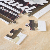 Landschaftliches Vintages Reiseplakat Puzzle (Seite)