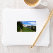 Landschaftliches Wandern Snowy Range Berggipfel Wa Adressaufkleber (Insitu)