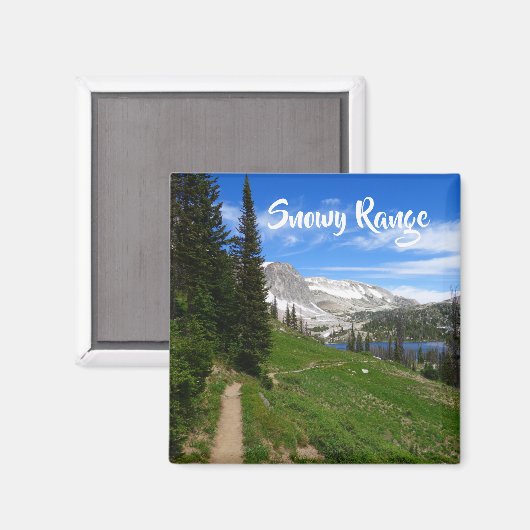 Landschaftliches Wandern Snowy Range Berggipfel Wa Magnet (Vorderseite/Rückseite)