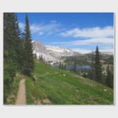 Landschaftliches Wandern Snowy Range Berggipfel Wy Geschenkpapier (Flach)