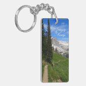 Landschaftliches Wandern Snowy Range Berggipfel Wy Schlüsselanhänger (Vorderseite links)