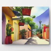 Landschaftliches Wasser in der farbenfrohen mexika Fotoplatte (Vorderseite)