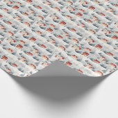 Landschaftliches Wasserdorf Deluxe: Geschenkpapier (Ecke)