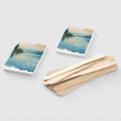 Landschaftliches Wasserfarben-Kiefernsee-Programm Fächer (Non-assembled)