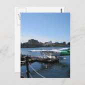 Landschaftliches Wasserflugzeug in Victoria Postkarte (Vorne/Hinten)