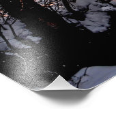 landschaftliches Winterlandschaftsplakat Fotodruck (Ecke)