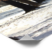 Landschaftliches Winterwanderplakat Poster (Ecke)