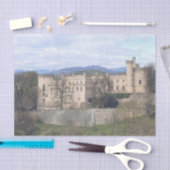 Landschaftliches Wolfsberger Schlosszellenpapier Seidenpapier (Handwerk)