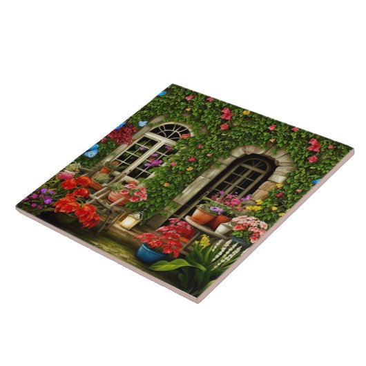 Landschaftliches Zuhause-Außendesign Fliese (Seite)