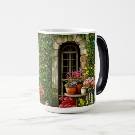 Landschaftliches Zuhause-Außendesign Verwandlungstasse (VorderseiteRechts)
