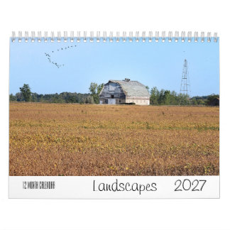 Landschafts-Kalkulator 2027 12-Monats-Wandkalender Kalender