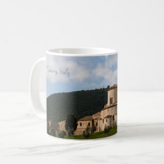 Landschafts-Landschaftshaus Toskana, Italien Kaffeetasse