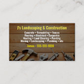 Landschafts- und Bauausweis Visitenkarte (Vorderseite)