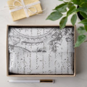 Landschafts-Vogel-Script-Decoupage-Papier Seidenpapier (Geschenk)