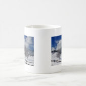 Landschaftsansicht Boulders Colorado Flatirons Kaffeetasse (Mittel)