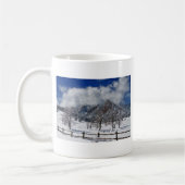Landschaftsansicht Boulders Colorado Flatirons Kaffeetasse (Links)